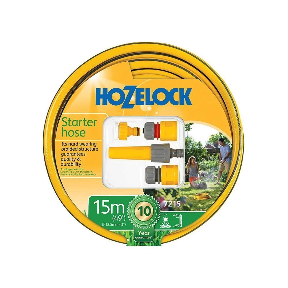 Hozelock 15m Starter Hose Set 3 Hozelock 15m Starter Hose Set