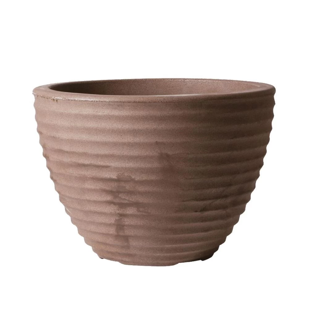 Stewarts 50cm Dark Brown Low Honey Garden Pot Planter 3 Stewarts 50cm Dark Brown Low Honey Garden Pot Planter