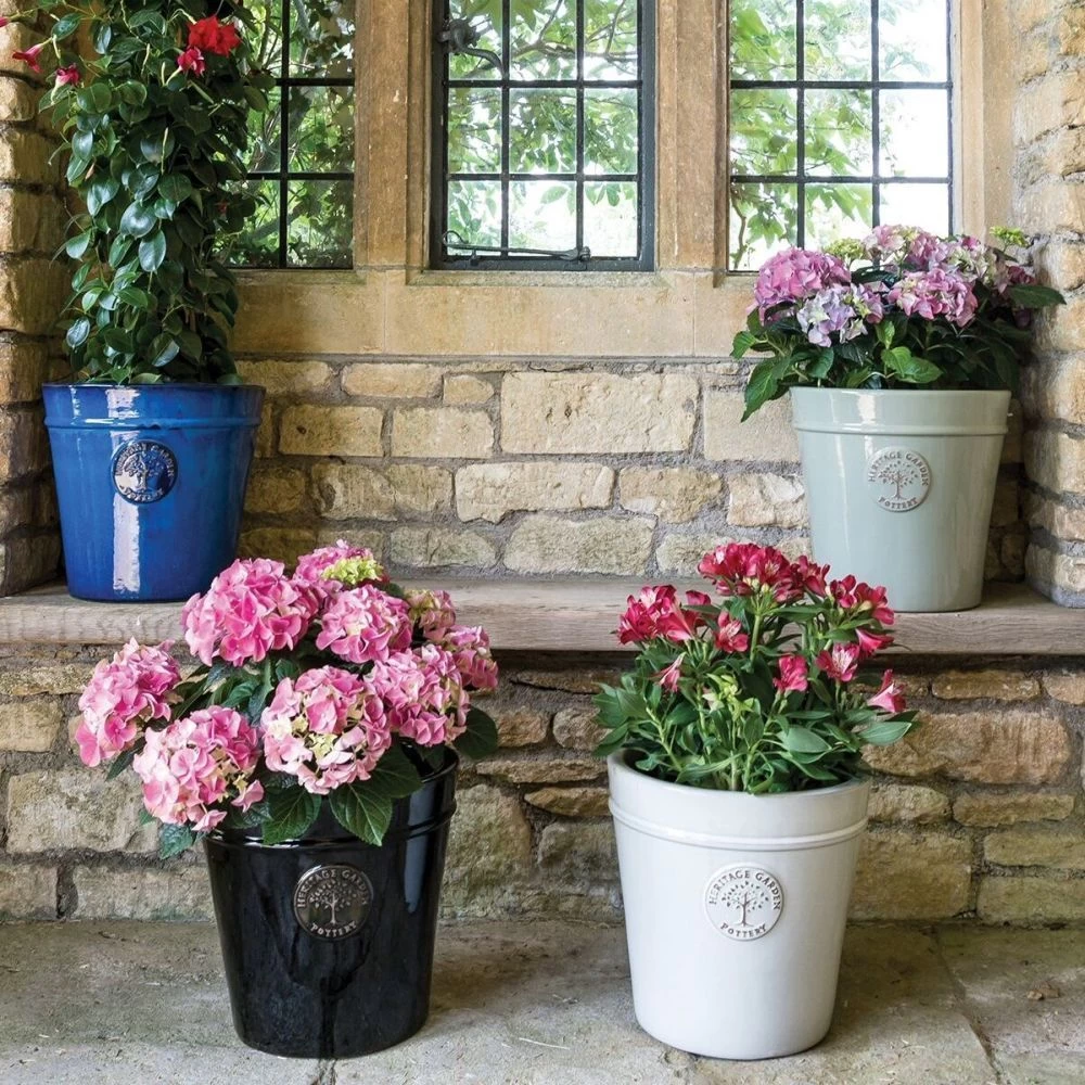 Woodlodge 41cm Blue Glazed Heritage Pot 4 Woodlodge 41cm Blue Glazed Heritage Pot - Image 2