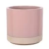 Woodlodge 38cm Pastel Pink Glazed Pot -Green Garden Shop 5021346501872