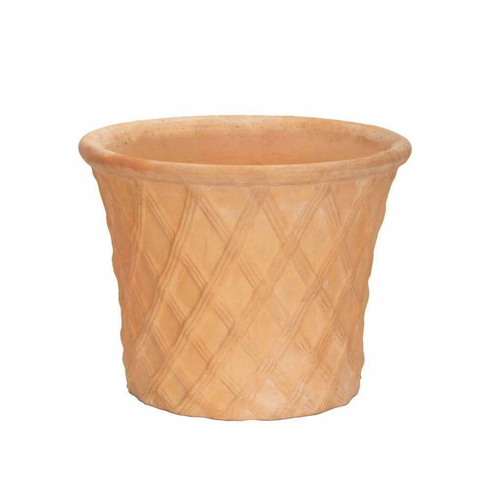 APTA 40cm Terracotta Lattice Cone Planter 3 APTA 40cm Terracotta Lattice Cone Planter