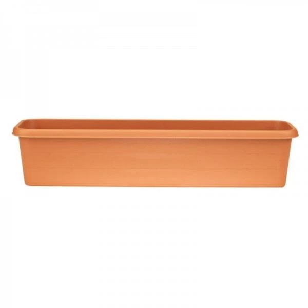 Stewarts 100cm Terracotta Plastic Garden Trough 3 Stewarts 100cm Terracotta Plastic Garden Trough
