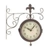 Outside In 5.5" York Double-Sided Station Clock & Thermometer -Green Garden Shop 5050642006293
