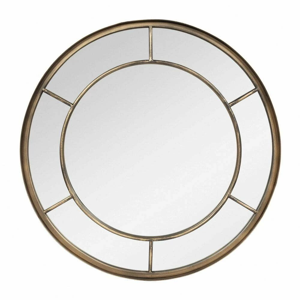 La Hacienda 60cm Valencia Round Steel Indoor/Outdoor Mirror 3 La Hacienda 60cm Valencia Round Steel Indoor/Outdoor Mirror