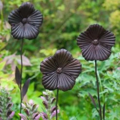 Wilstone 127cm Iron Poppy Flower Garden 8 Wilstone 127cm Iron Poppy Flower Garden -Green Garden Shop 5060345971767 3
