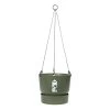 Elho 24cm Leaf Green Greenville Hanging Basket Planter -Green Garden Shop 8711904332440 06688a50 9ce1 48ad aace e63bf1992666
