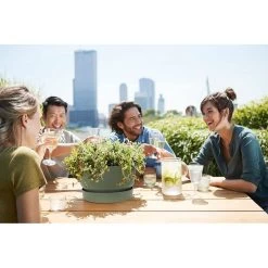 Elho 33cm Leaf Green Greenville Bowl Planter 11 Elho 33cm Leaf Green Greenville Bowl Planter -Green Garden Shop 8711904332464 5