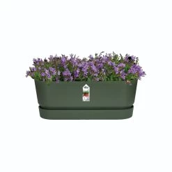 Elho 70cm Living Concrete Greenville Trough Long -Green Garden Shop 8711904357764 3
