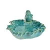 Lumineo 40cm Ceramic Bird Basin Water Fountain -Green Garden Shop 8720093393279